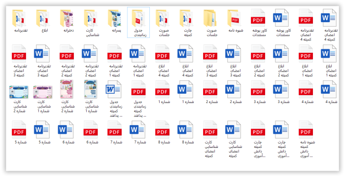 بسته کامل صورت جلسات کمیته ها و شوراهای پرورشی مدرسه 1406- 1405 - Image 5