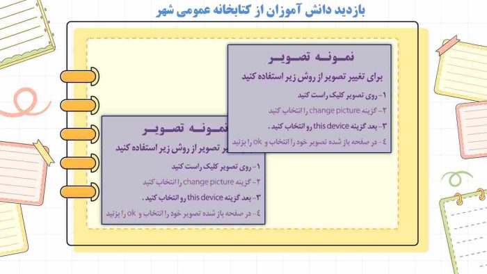 نمونه پاورپوینت گزارش مصور هفته کتاب و کتابخوانی - تصویر 10