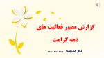 پاورپوینت گزارش مصور دهه کرامت - Image 2